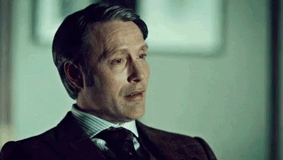 Hannibal Mads Doubtful Face GIF