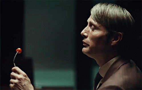 Hannibal Mads Mikkelsen Happy Eating GIF