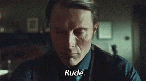 Hannibal Mads Mikkelsen Writing Rude GIF