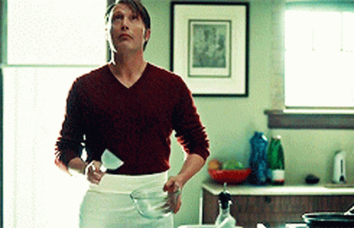 Hannibal Mads Perfect Egg Breaking GIF