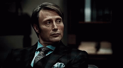 Hannibal Mads Serious Lip Biting GIF