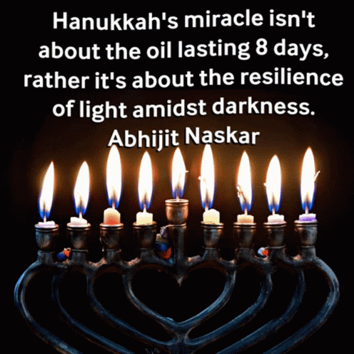 Hanukkah Miracle Not About Oil But Resilience GIF