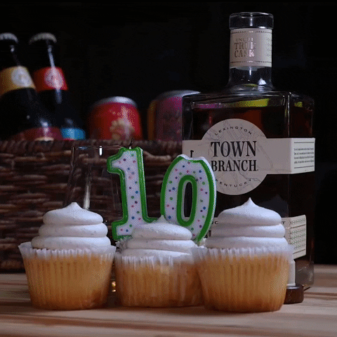 Happy 10 Years Birthday Beer And Bourbon GIF