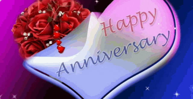 Happy 10th Anniversary Beautiful Flower Arrangement GIF