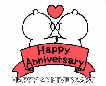 Happy 10th Anniversary Cute Bears GIF