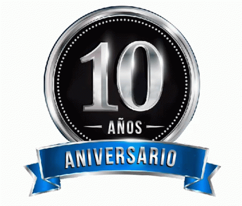 Happy 10th Anniversary Silver Anniversary GIF
