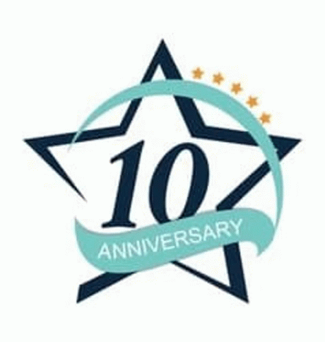 Happy 10th Anniversary Star Anniversary GIF