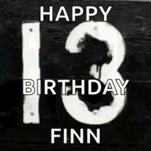 Happy 13th Birthday Finn Greeting GIF