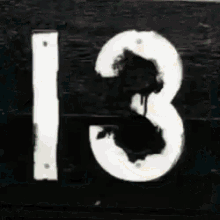 Happy 13th Birthday Numbers GIF