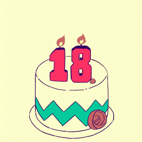 Happy 18th Birthday Register To Vote Candle Smoke GIF