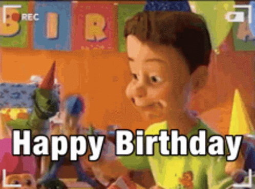 Happy 1st Birthday Toy Story Andy And Woody GIF