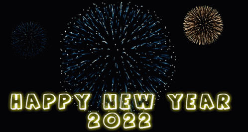Happy 2022 Happy New Year Fireworks GIF
