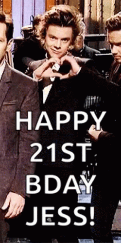Happy 21st Birthday Jess One Direction Harry Styles GIF