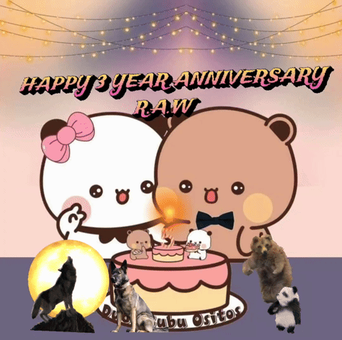 Happy 3 Year Anniversary Card With Cake