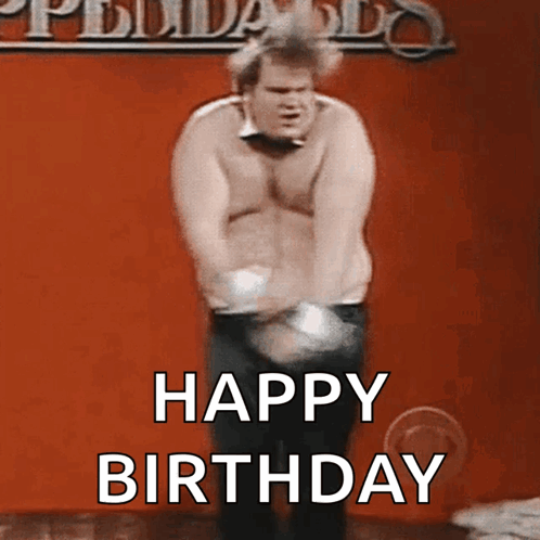 Happy 40th Birthday Chris Farley GIF