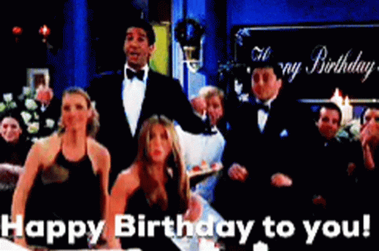 Happy 40Th Birthday To You Friends GIF