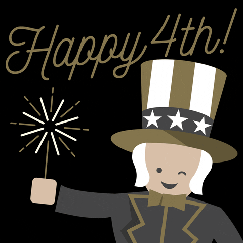 Happy 4th Birthday Religious Party GIF