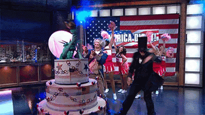 Happy 4th Of July Birthday Cake Usa GIF
