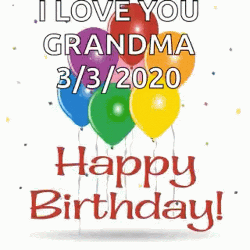 Happy 4th Of July Birthday Love You Grandma GIF
