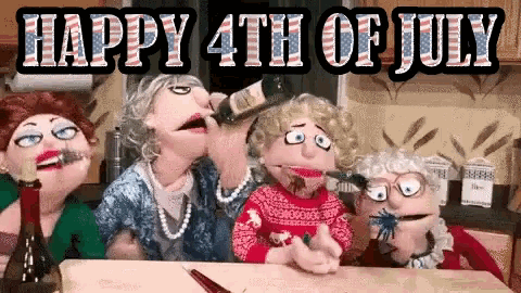 Happy 4th Of July Puppet GIF