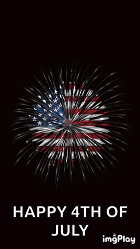 Happy 4th of July with Fireworks