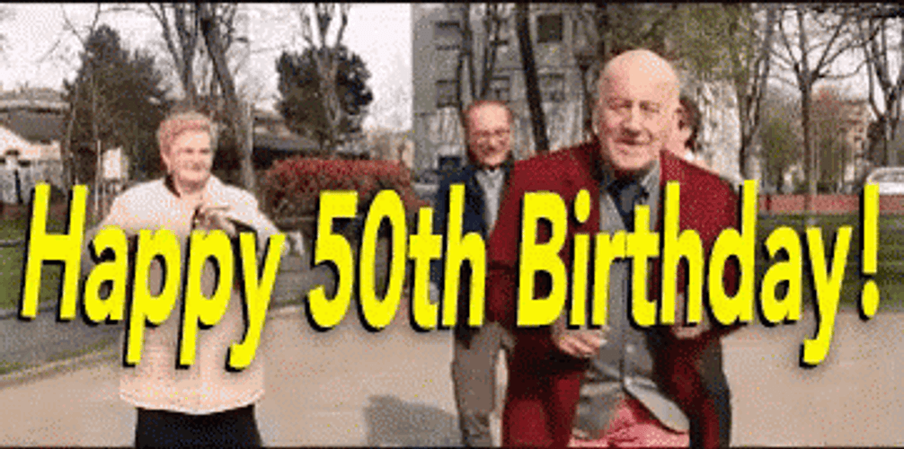Happy 50Th Birthday Dancing At The Park GIF