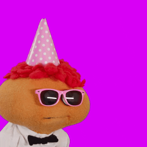 Happy 50th Birthday Gerbert The Puppet GIF