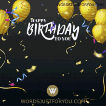 Happy 60th Birthday Bouncing Numbers Design GIF
