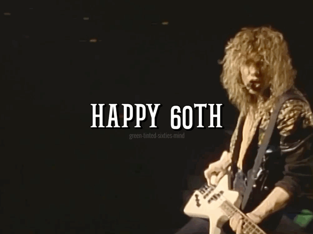 Happy 60th Birthday Rocker Band Clip Art GIF