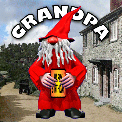 Happy 65th Birthday Santa Grandpa GIF