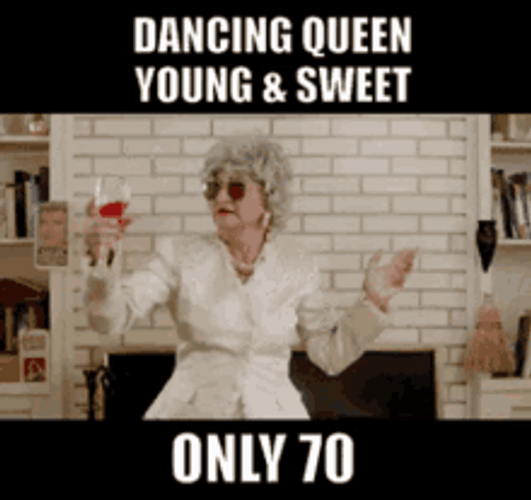 Happy 70th Birthday Dancing Queen Young Sweet GIF