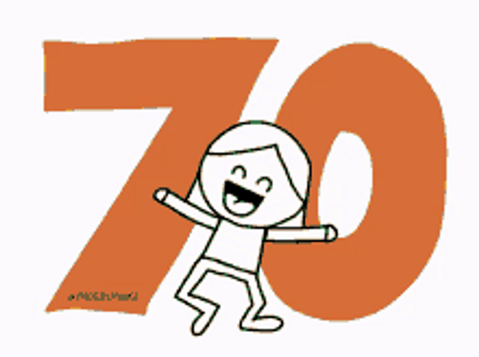 Happy 70th Birthday Happy Kid Smiling Jumping GIF
