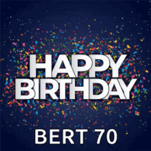 Happy 70th Birthday To You Colorful Gifts GIF