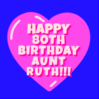 Happy 80th Birthday Aunt Ruth GIF