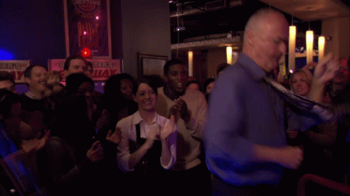 Happy Admin Day Guy In Formal Wear Dancing GIF
