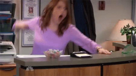 Happy Admin Day The Office Erin Hannon Celebrating GIF
