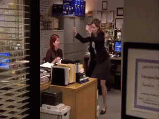 Happy Admin Day The Office Pam Beesly Rejoicing GIF