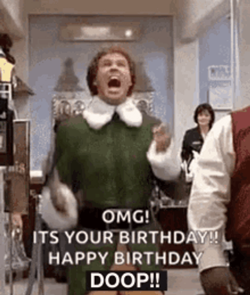 Happy And Excited Will Ferrell Its Your Birthday GIF