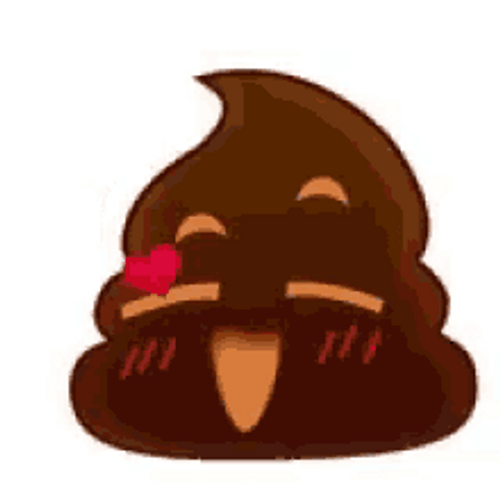 Happy And In Love Poop Emoji GIF