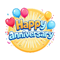 Happy Anniversary Anniversary Wishes Sticker GIF