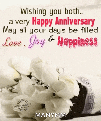 Happy Anniversary Best Wishes Gif GIF
