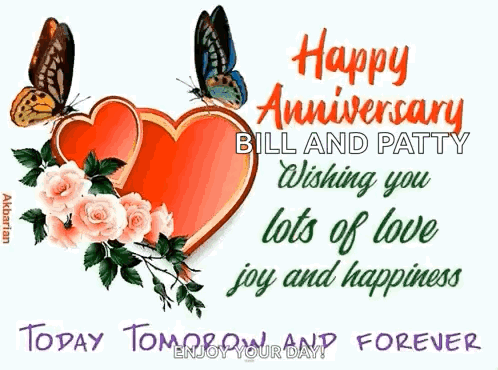 Happy Anniversary Bill and Patty