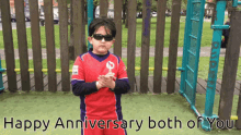 Happy Anniversary Funny Boy Superhero Clapping GIF
