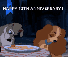 Happy Anniversary Funny Lady And The Tramp Movie GIF