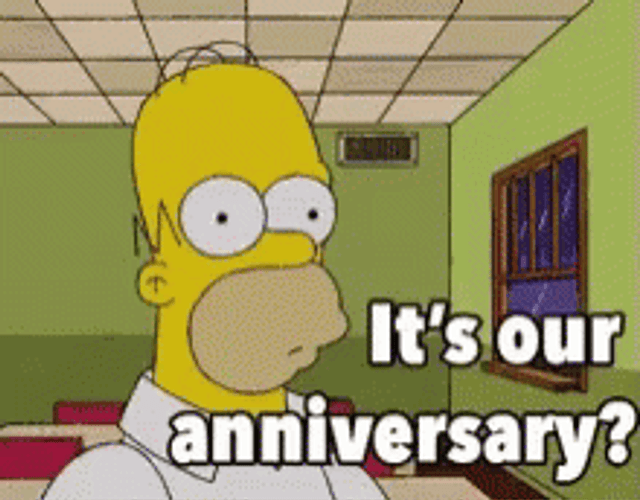 Happy Anniversary Homer Simpson GIF