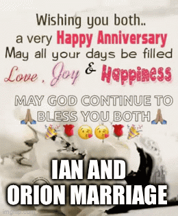 Happy Anniversary Love Joy Happiness God Bless GIF