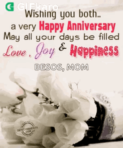 Happy Anniversary Love Joy Happiness