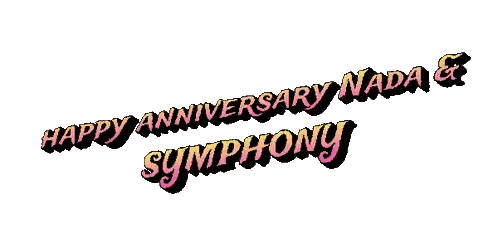 Happy Anniversary Nada and Symphony Greeting Card