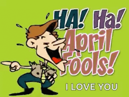 Happy April Fools Day Animated Man Laughing GIF