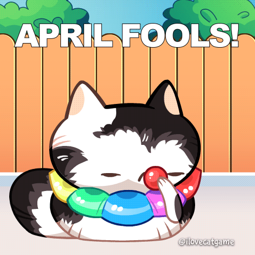 Happy April Fools Day Cat As A Clown GIF